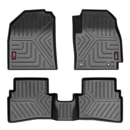GFX Car Floor Foot Mats Compatible for Kia Sonet (2020 Onwards) (Black)