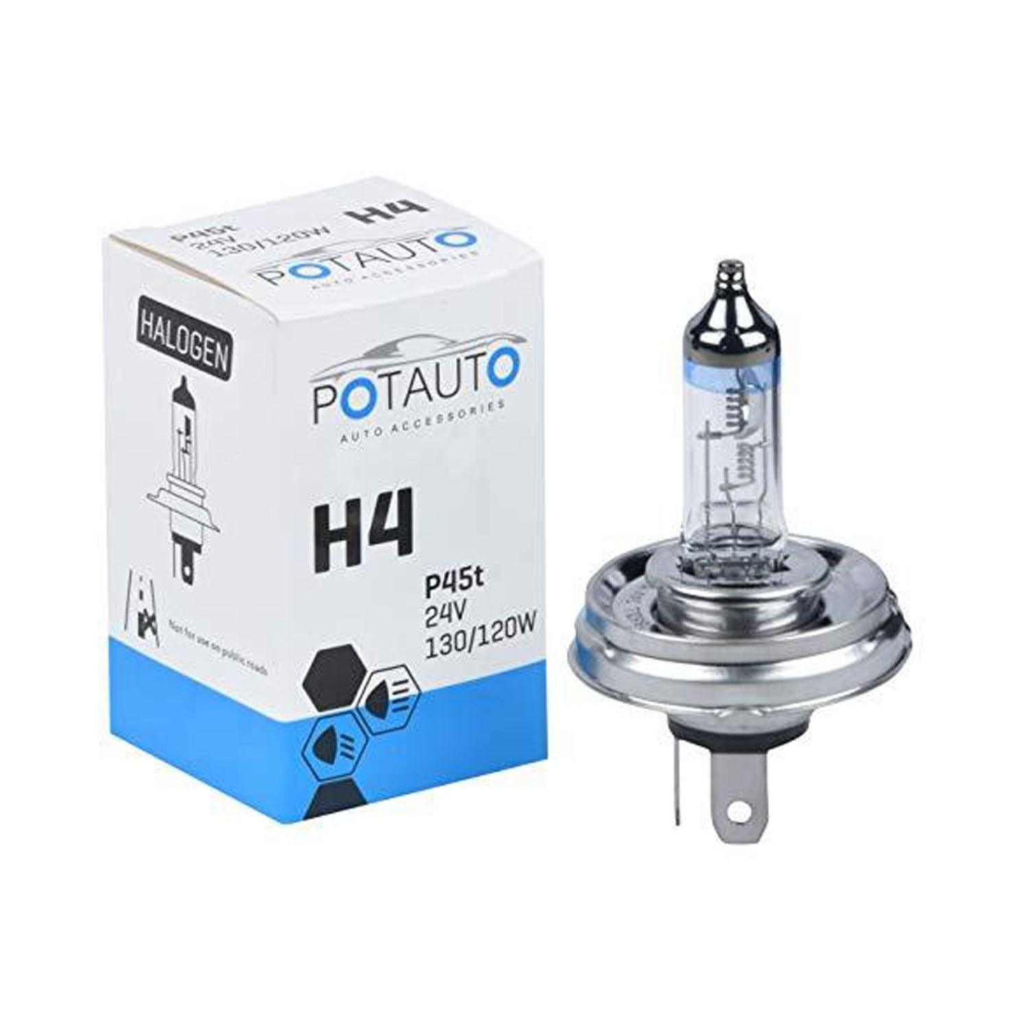 Potauto H4 Headlight Bulb P45t (24V,130/120W) - Autosparz