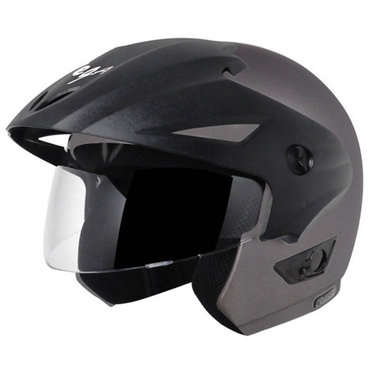 Vega Cruiser W/P Dull Gun Grey Open Face Helmet