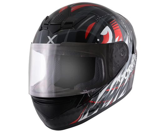 Axor Rage Trogon Full Face Helmet (Black Red) - Autosparz