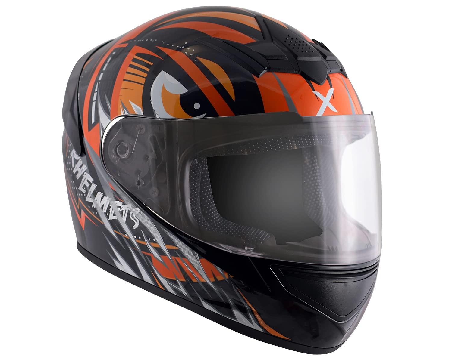 Axor Rage Trogon Full Face Helmet (Black Orange) - Autosparz