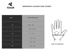 Raida AeroPrix Size Chart