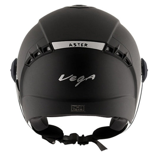 Vega Aster Dx Dull Black Open Face Helmet