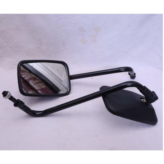 Autobird Rear View Mirrors for TVS XL 100 (Set of 2) (Black) - Autosparz
