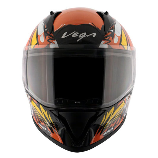 Vega Bolt Bunny Black Orange Helmet