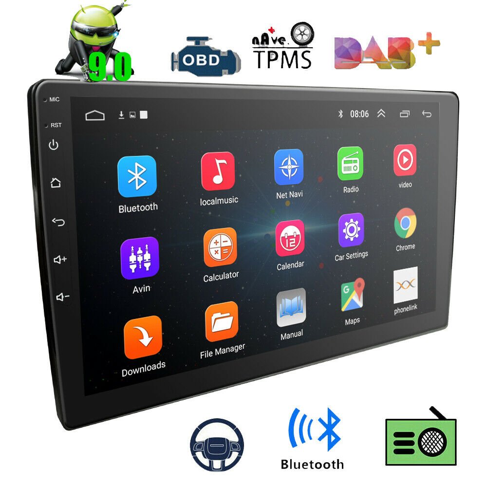 Dtrek 9 Inch Gps, Android with 2GB RAM Car Stereo Multimedia System (D