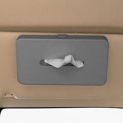 GFX Car Tissue Box Holder Universal Fit On Car Sun Shade (Grey)