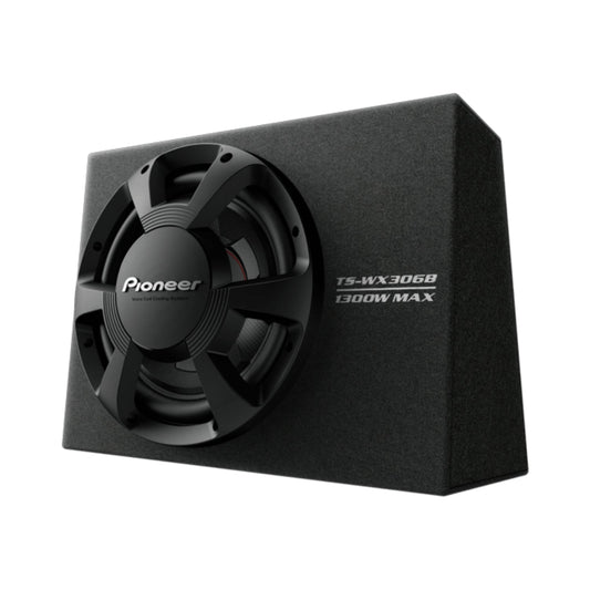 Pioneer TS-WX306B A shallow enclosure for high-punch bass upto 1300W (max) for smaller boot space Subwoofer