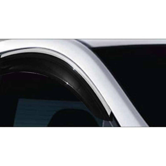 Galio Car Window Door Wind Visor with Silver Chrome Line for Hyundai Xcent 2017 - Autosparz