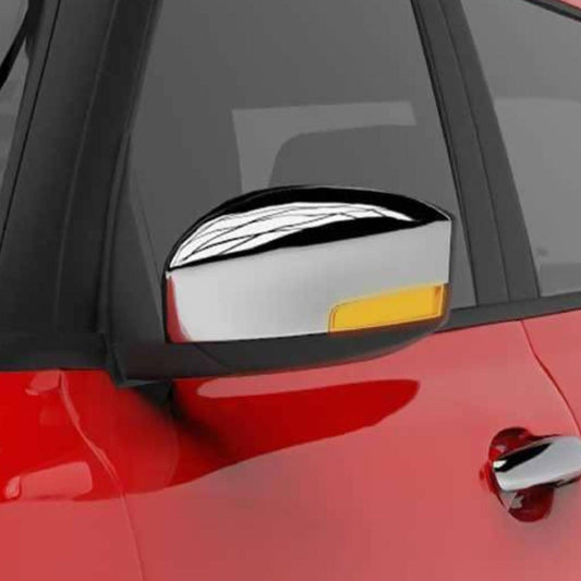 Galio Chrome finish Outside Rear View Mirror (ORVM) Cover with Indicator Cut For Maruti Suzuki Swift 2018 - Autosparz