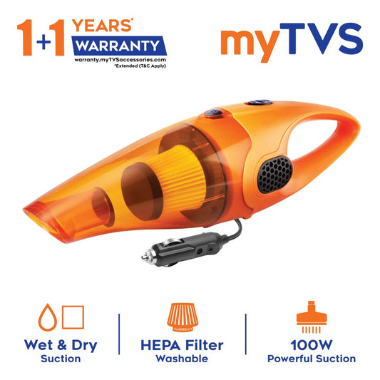 myTVS 12v High Suction Power Wet and Dry Car Vacuum Cleaner