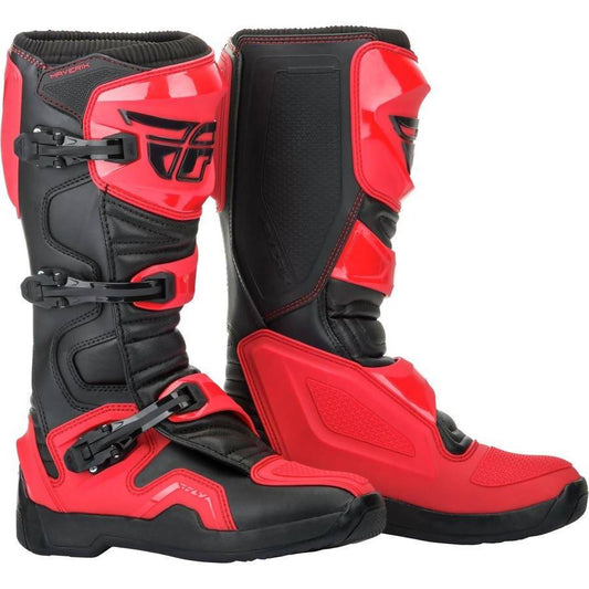 Fly Racing Maverik Boots (Black Red) - Autosparz