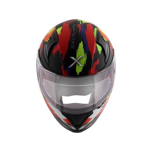 Axor Apex Racer D/V Full Face Helmet (Dull Black Neon Yellow) - Autosparz