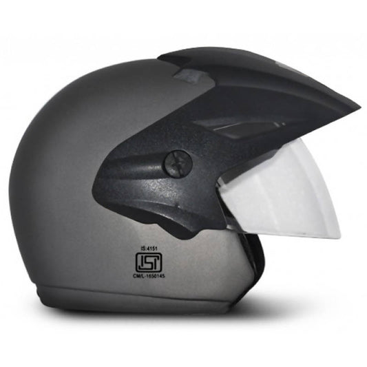Vega Cruiser W/P Dull Gun Grey Open Face Helmet