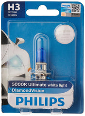 Philips H3 12336 Diamond Vision Headlight Bulb (12V, 55W) Pack of 2