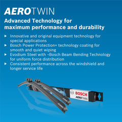Bosch 3397006949 Aero Twin 6-in-1 22-inch Wiper Blade