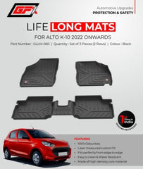 GFX Maruti Suzuki Alto K-10 2022 Onwards Life Long Floor Mats