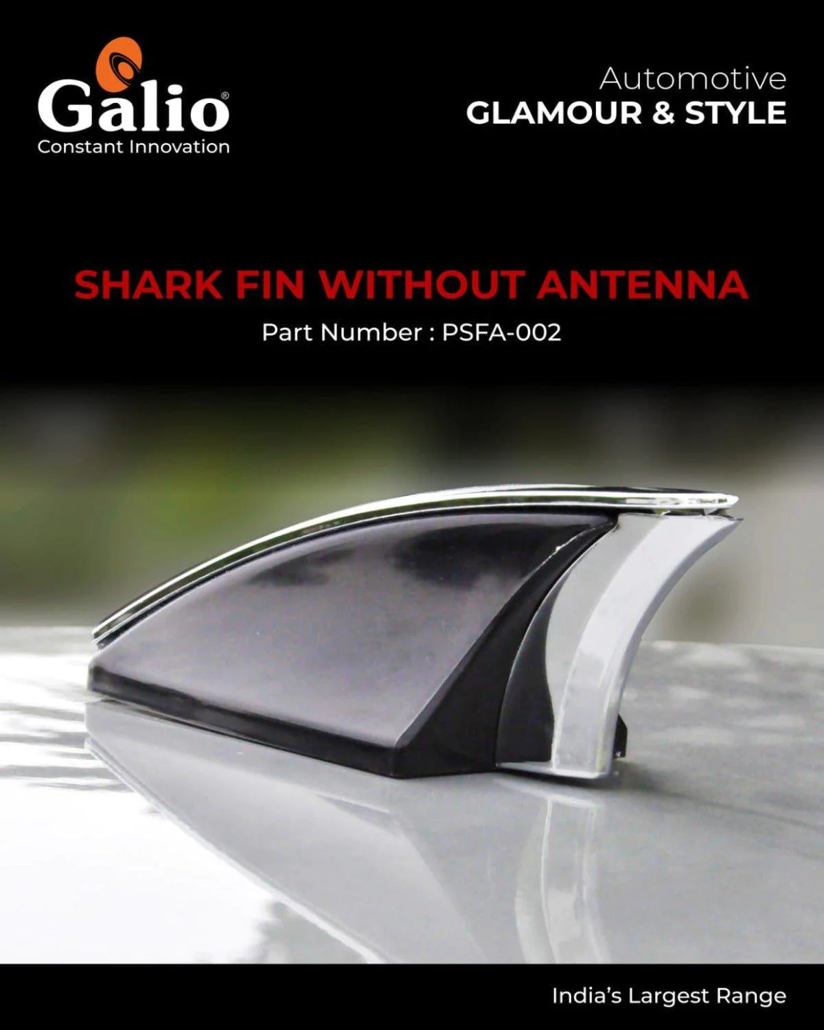 Galio Shark Fin without Antenna Silver