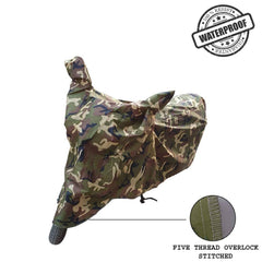 Generic Waterproof Bike Cover for Hero Passion Pro I3s BS6 (Jungle) - Autosparz