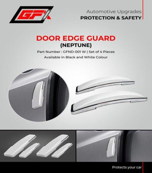 GFX Car Door Edge Guard Scratch Protector (Neptune) White (Set of 4 Pcs.) - Autosparz