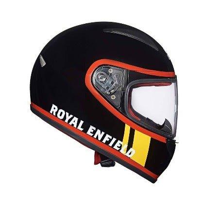 Royal Enfield Roadblock Full Face with Visor Helmet Black (M)58cm - Autosparz