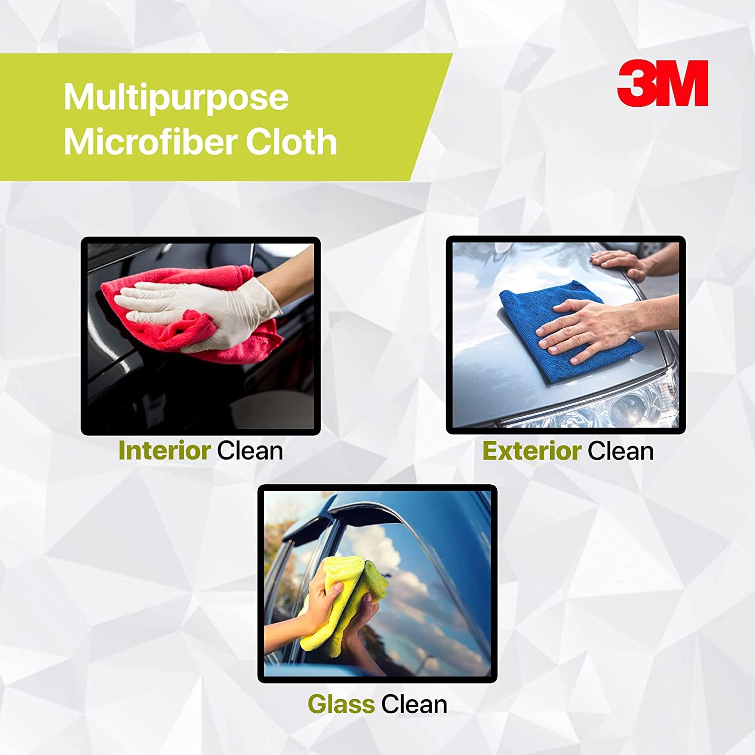 3M Car Care Microfiber Cloth (Yellow) (‎30x35cm)