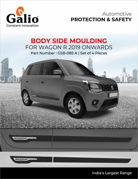 Galio Body Side Cladding for Maruti Suzuki WagnoR (2019 Onwards) ( Set of 4 pcs) - Autosparz