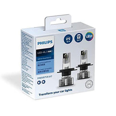 Philips H4 Ultinon Essential G2 LED Lamp 6000K Luxeon (Pure White, 2 Pieces) - Autosparz