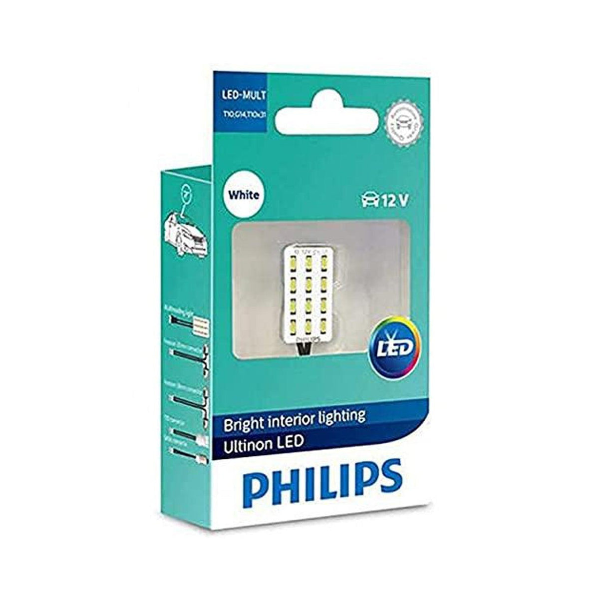 Philips LED 12957 6000K Reading Light (12V, 1W) - Autosparz