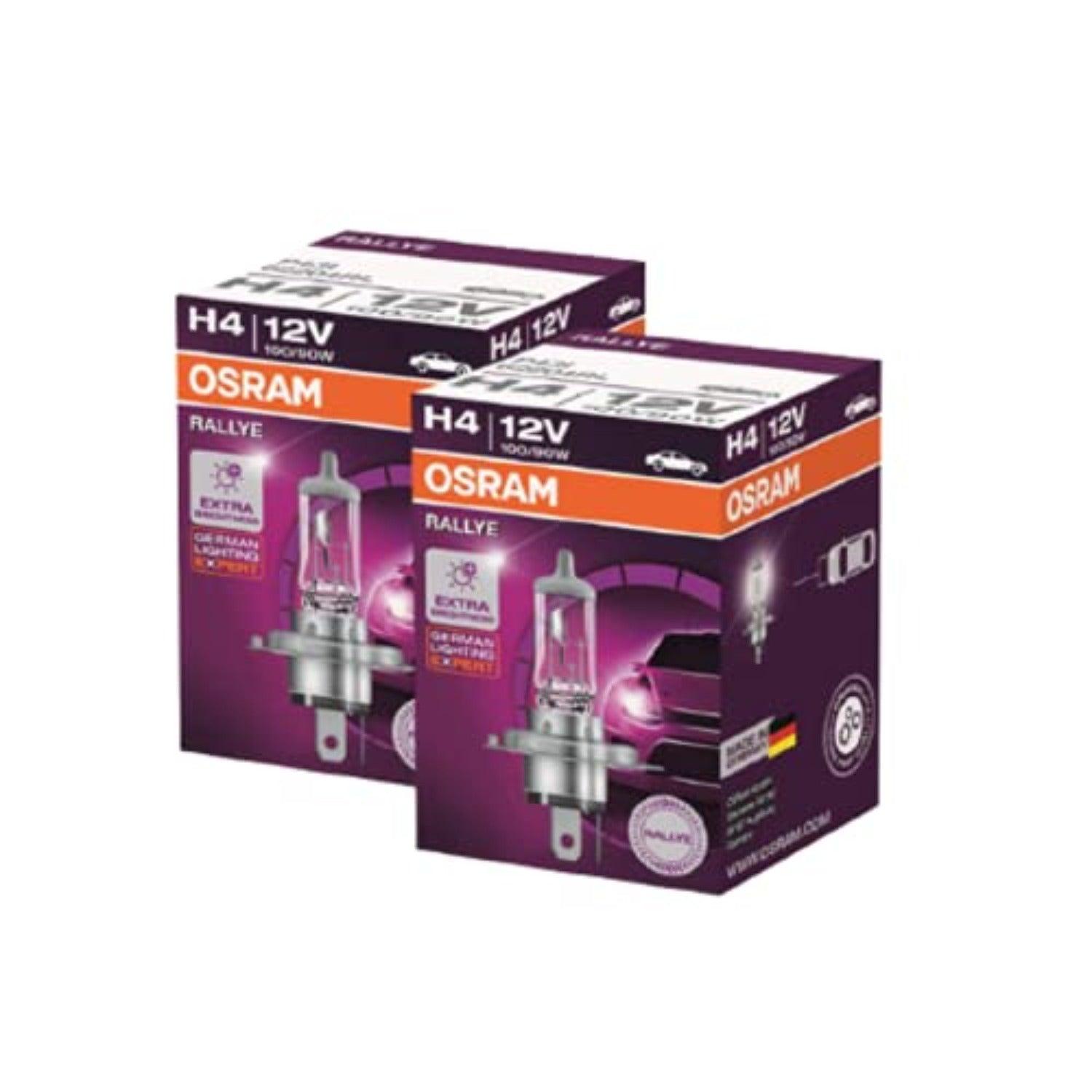 OSRAM Classic H4 Halogen Lamp Headlight Bulb (12V, 100/90W P43t, Pack of 2  Bulbs) Headlight Car Halogen (12 V, 90 W)