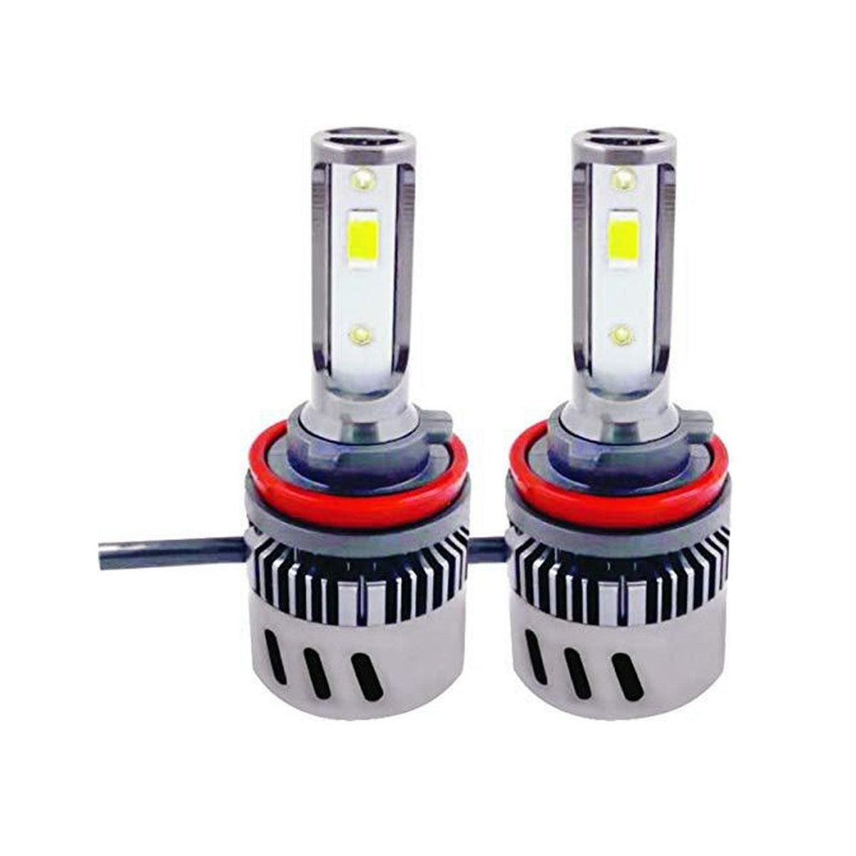 Potauto HB3 Headlight Bulb with X1 LEDynamic Super Bright Ultrawhite Light- Set of 2 - Autosparz