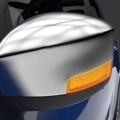 Galio Chrome finish Outside Rear View Mirror (ORVM) Cover with Indicator Cut For Maruti Suzuki Dzire 2017 Onwards - Autosparz