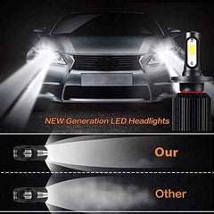 Potauto H8 Headlight Bulb with X1 LEDynamic Super Bright Ultrawhite Light- Set of 2 - Autosparz