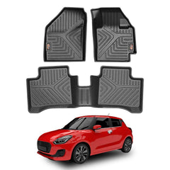 GFX Maruti Suzuki Swift 2012 Onwards Life Long Floor Mats - Autosparz