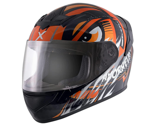 Axor Rage Trogon Full Face Helmet (Black Orange) - Autosparz