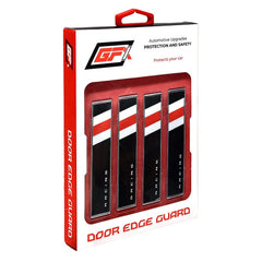 GFX Car Door Edge Guard Scratch Protector (4Pcs) (Jupiter Sports-Black) - Autosparz