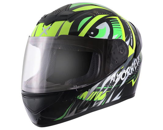 Axor Rage Trogon Full Face Helmet (Black Neon Yellow) - Autosparz