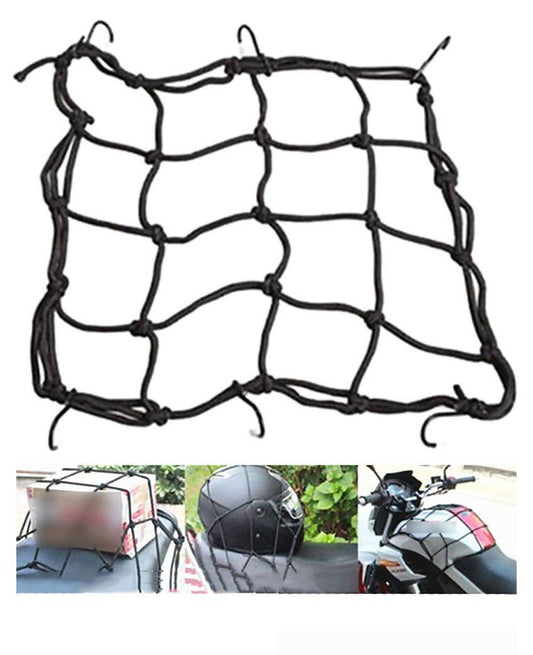 Vatsas Universal Bungee Cargo Luggage Net Holder for Bike and Motorcycle