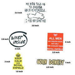 Funny Quoted Non Reflective Stickers Set of 10 - Autosparz