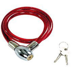 Anchi Cable Lock for Bike, Helmet, Cycle (Red)