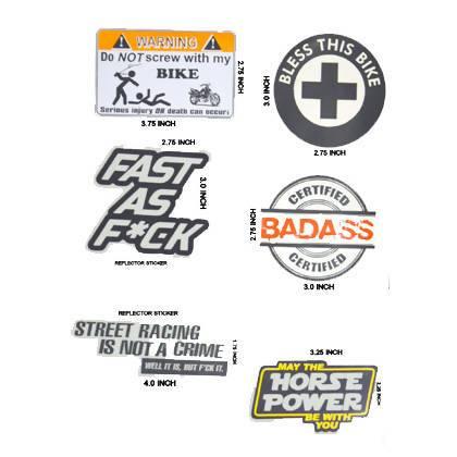 Assorted Reflective Stickers Set of 12