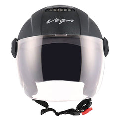 Vega Aster Black Open Face Helmet