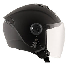 Vega Aster Dx Dull Black Open Face Helmet