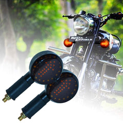 AutoSun Arrow LED Side Indicator Red and Orange (Set of 4) for Royal Enfield Classic 350