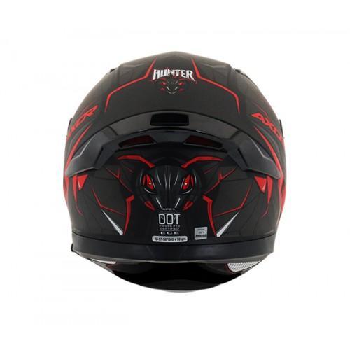 Axor Apex Hunter DV Full Face Helmet (Dull Black Red)