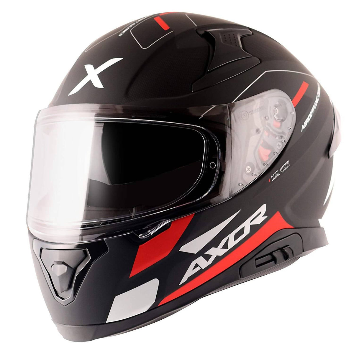 Axor Apex Turbine Helmet (Dull Black Red Grey)