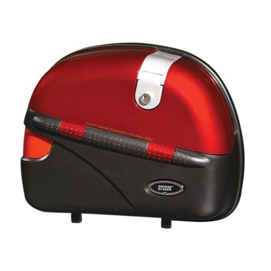 Studds Cruiser Side Luggage Box with Universal Fitment Clamps (Cherry Red)