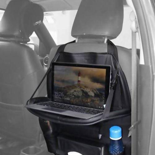 CTRACK NXT Car Multi-Pocket Backseat Organizer With Tray – Luxury