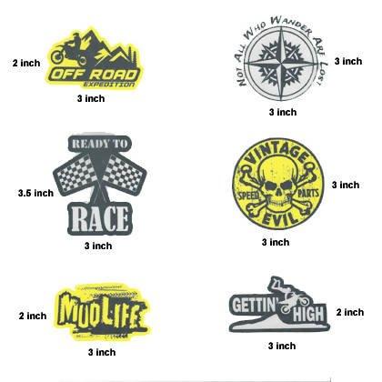 High Racing Reflective Stickers Set of 12 - Autosparz