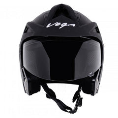 Vega Crux Open Face Helmet (Black )